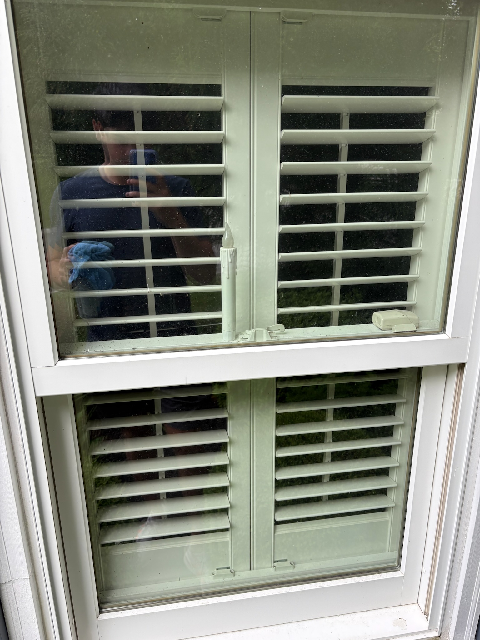 Detailed trim and siding cleaning.