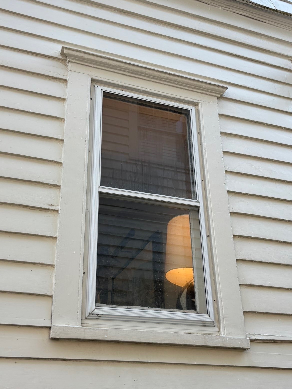 Window frame cleaned.