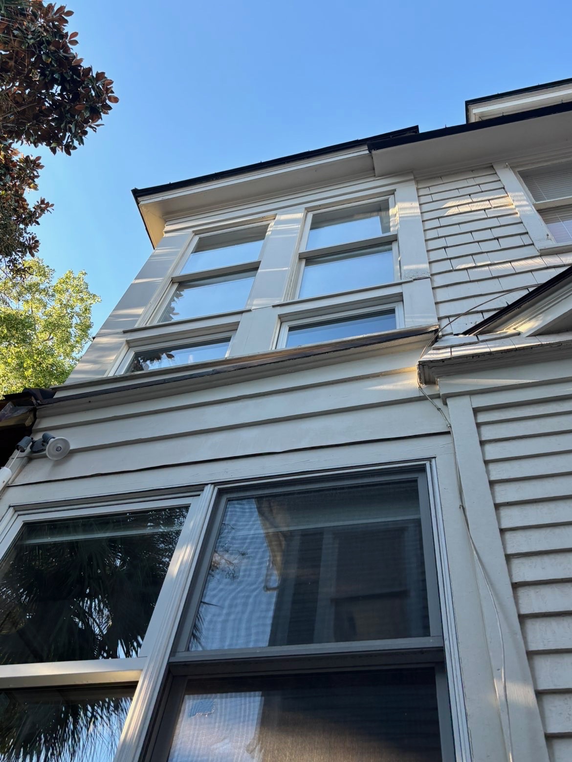 Building exterior after cleaning.