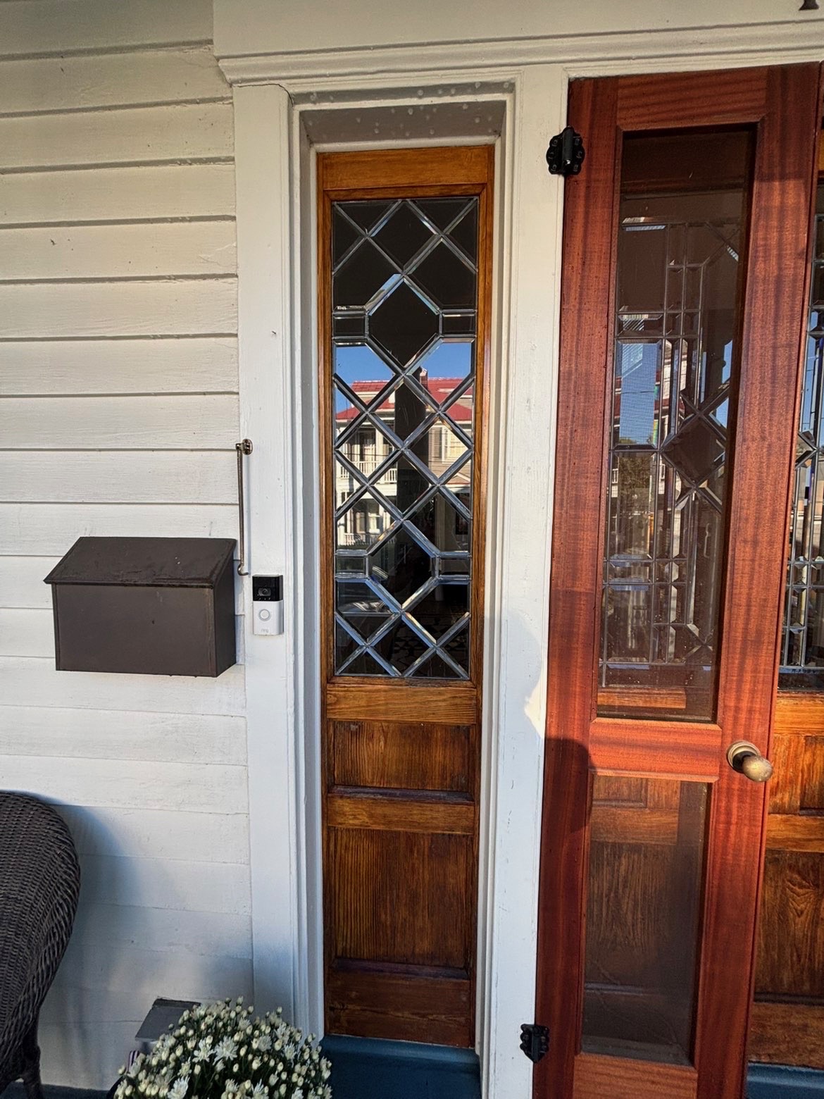 Entryway cleaned and restored.