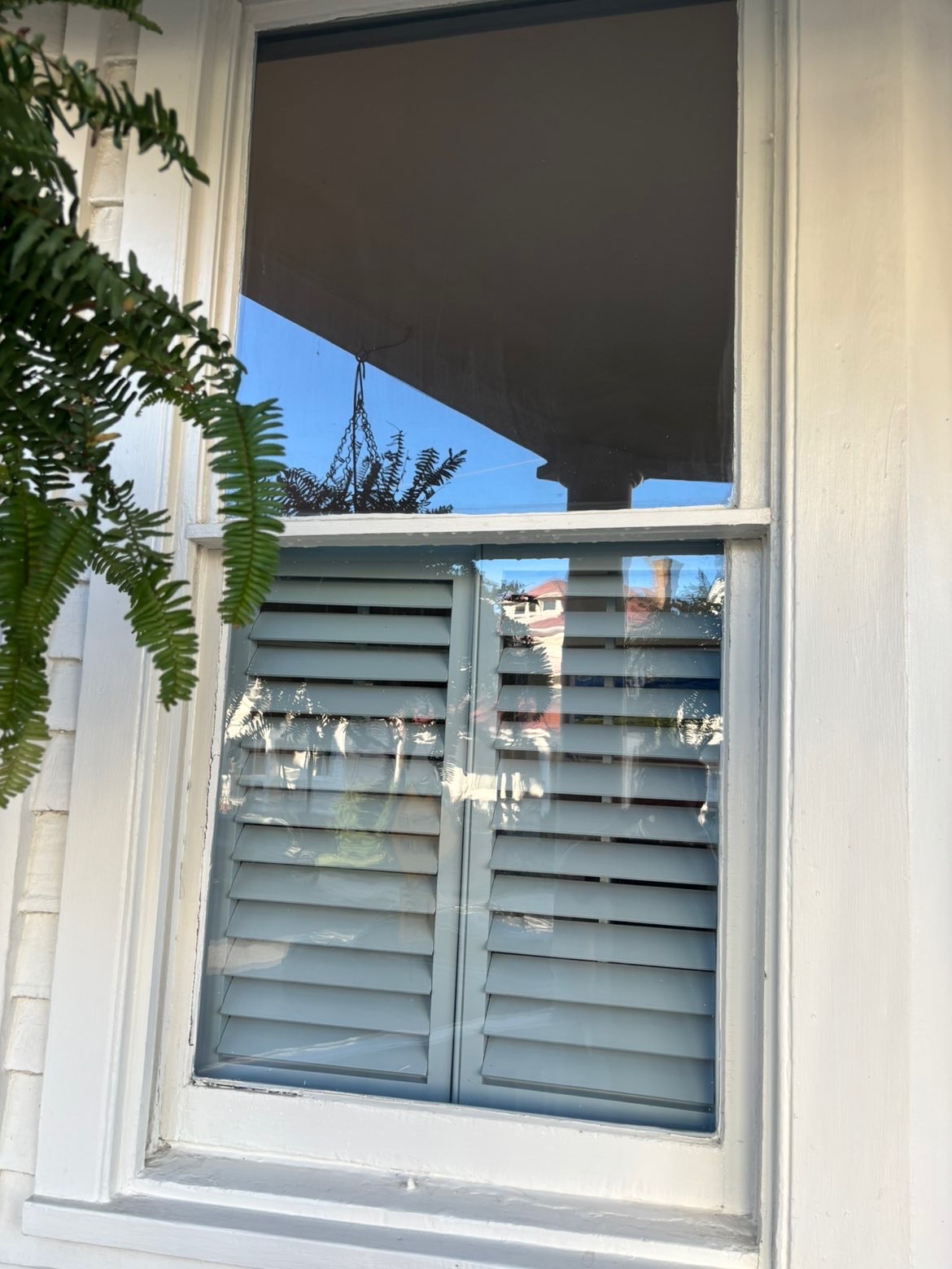 Siding and window cleaning combination.