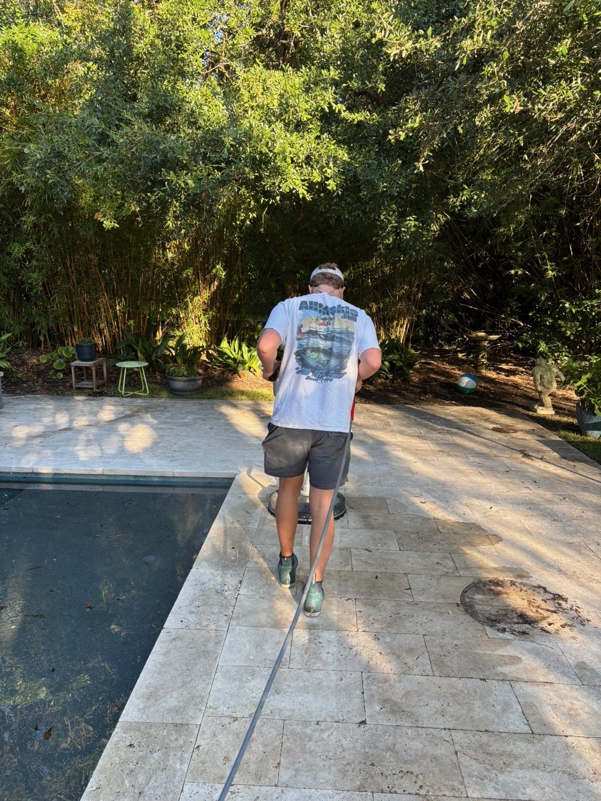Pathway cleaning service.
