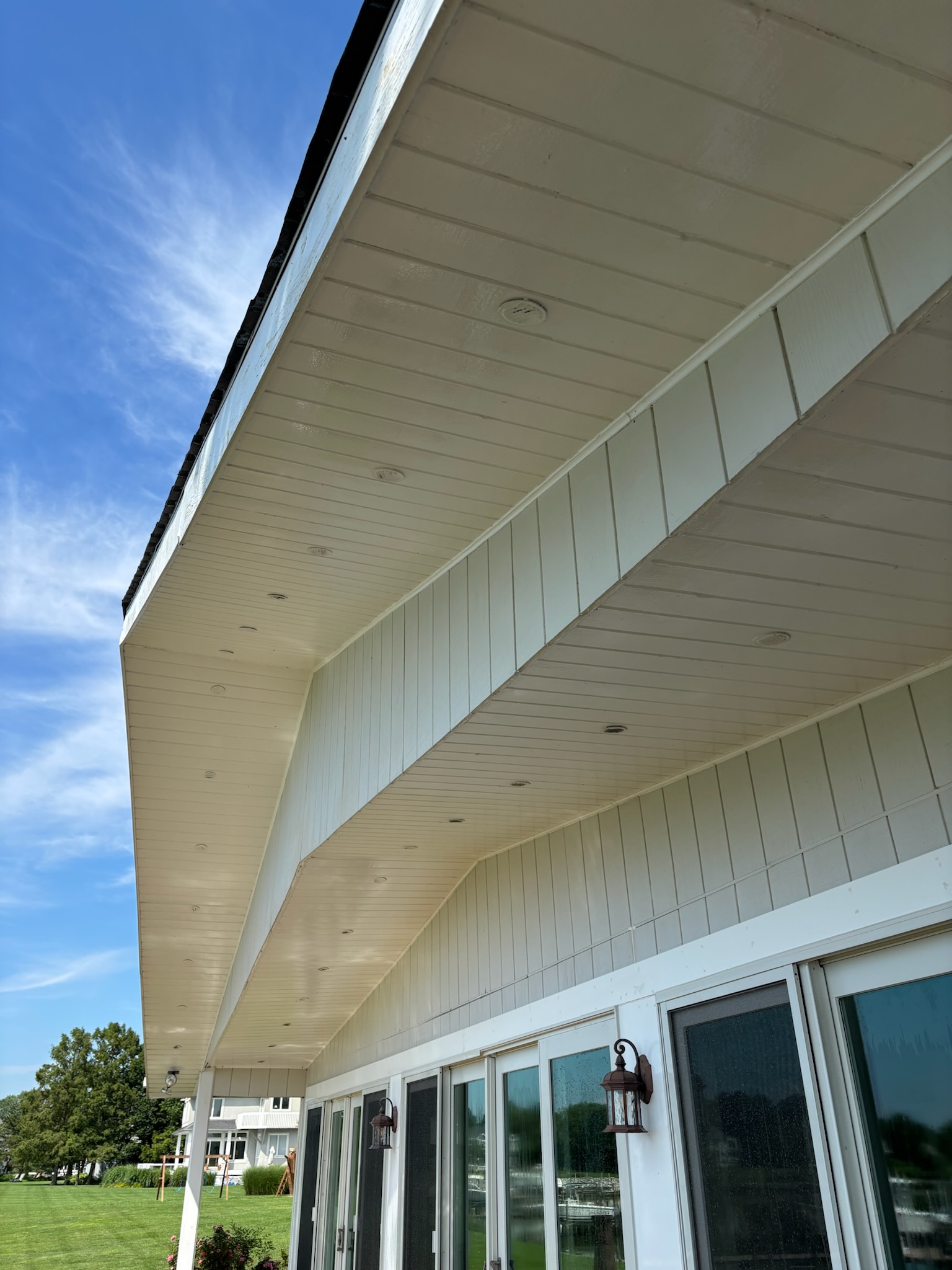 Building exterior wash.