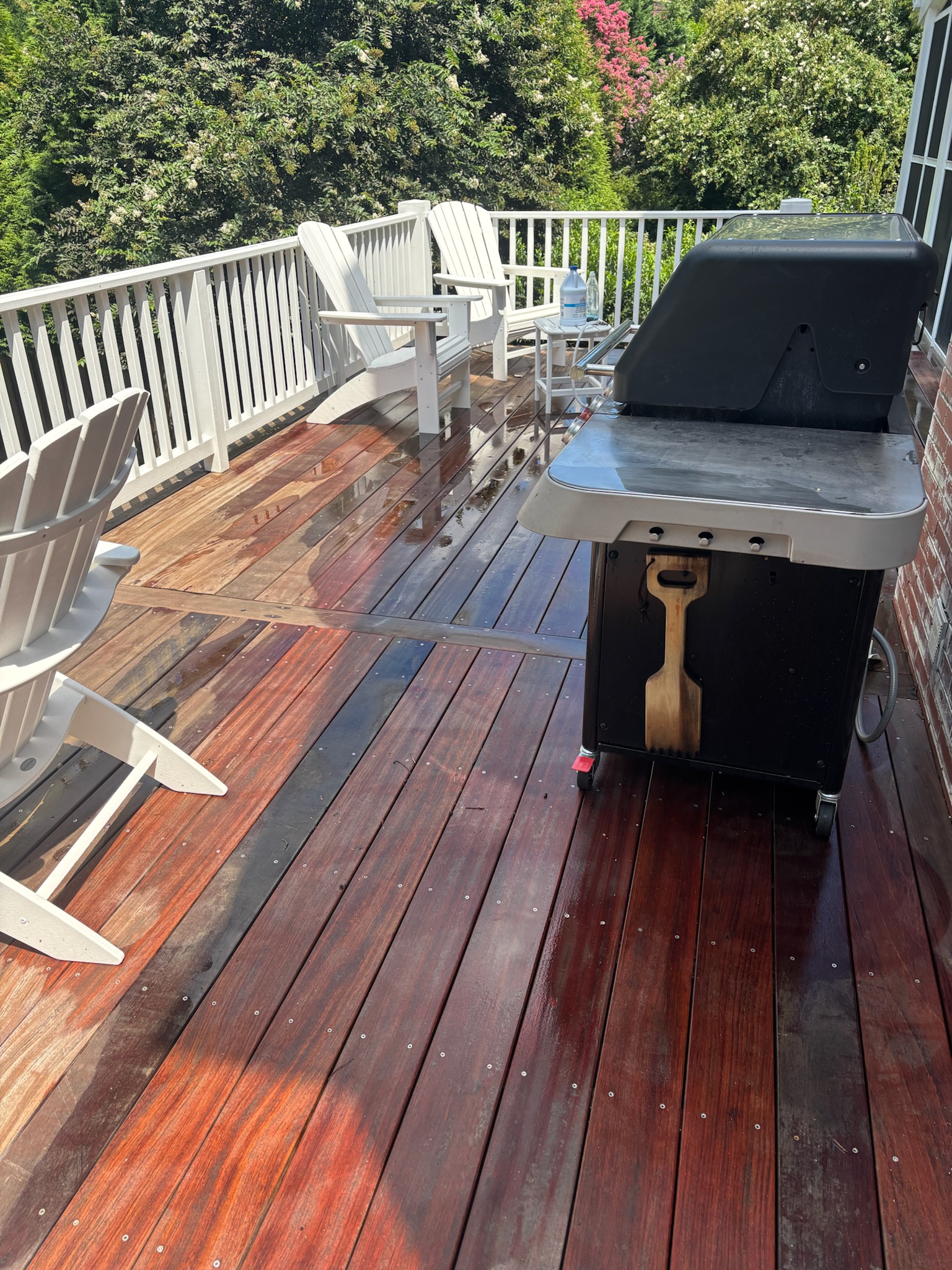 Deck cleaning service.