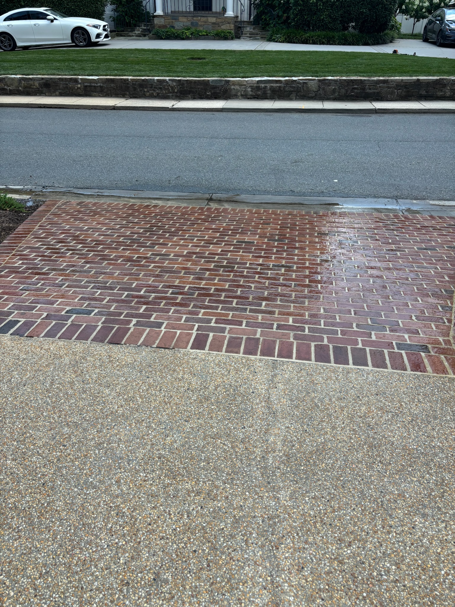 Outdoor area pressure washing.