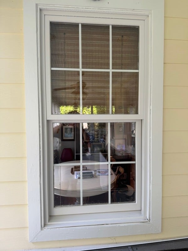 Bright front entry and exterior windows cleaned for a home in Charleston.