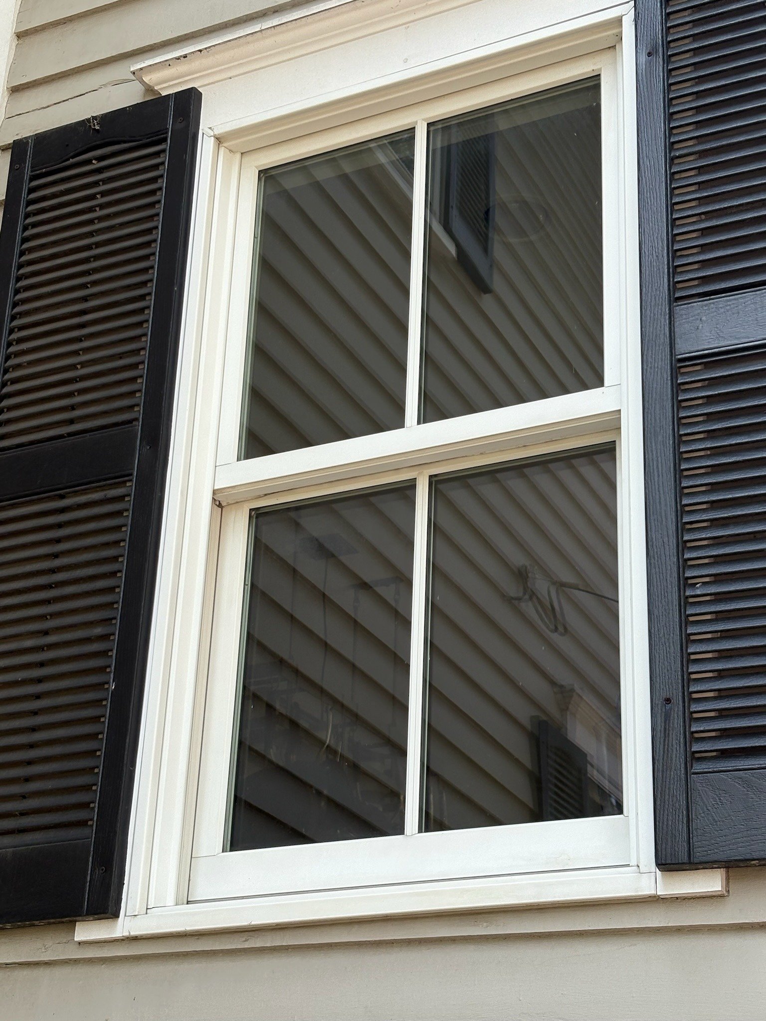 House exterior before soft washing